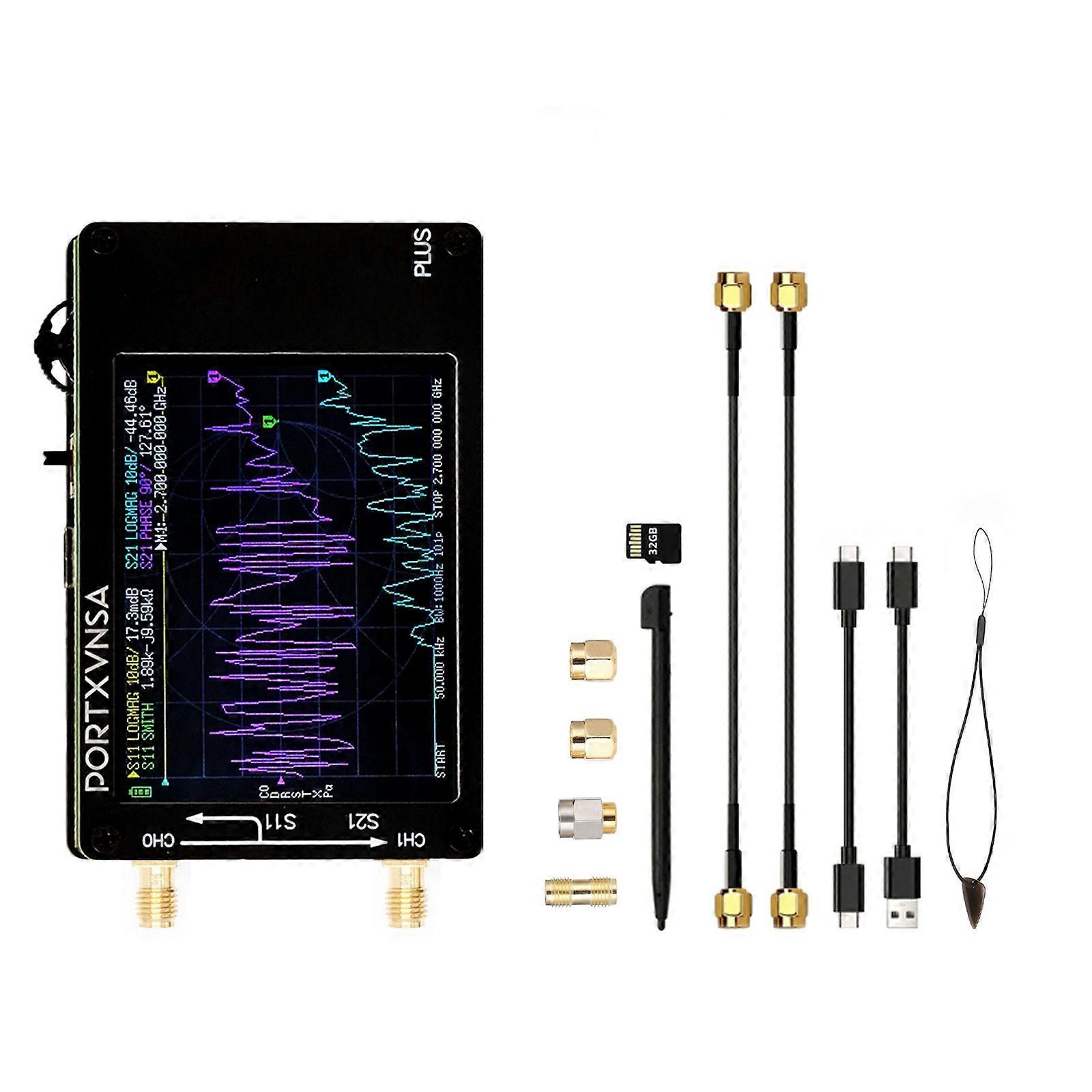 Multifunction High Resolution Handheld Vector Wide Ranging Tester 50KHz to 2700MHz Frequency Ranging with Digital Screen Multicolor