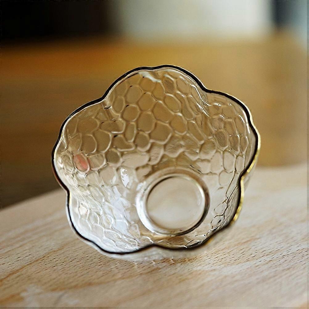 Transparent Hammered Glass Water Cup for Portable Use Multi-Purpose Mug