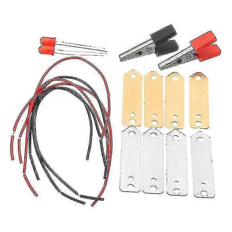 f Fruit Battery Kit Light Diode Orange Potato Lemon Generator Science Project Student Experiment