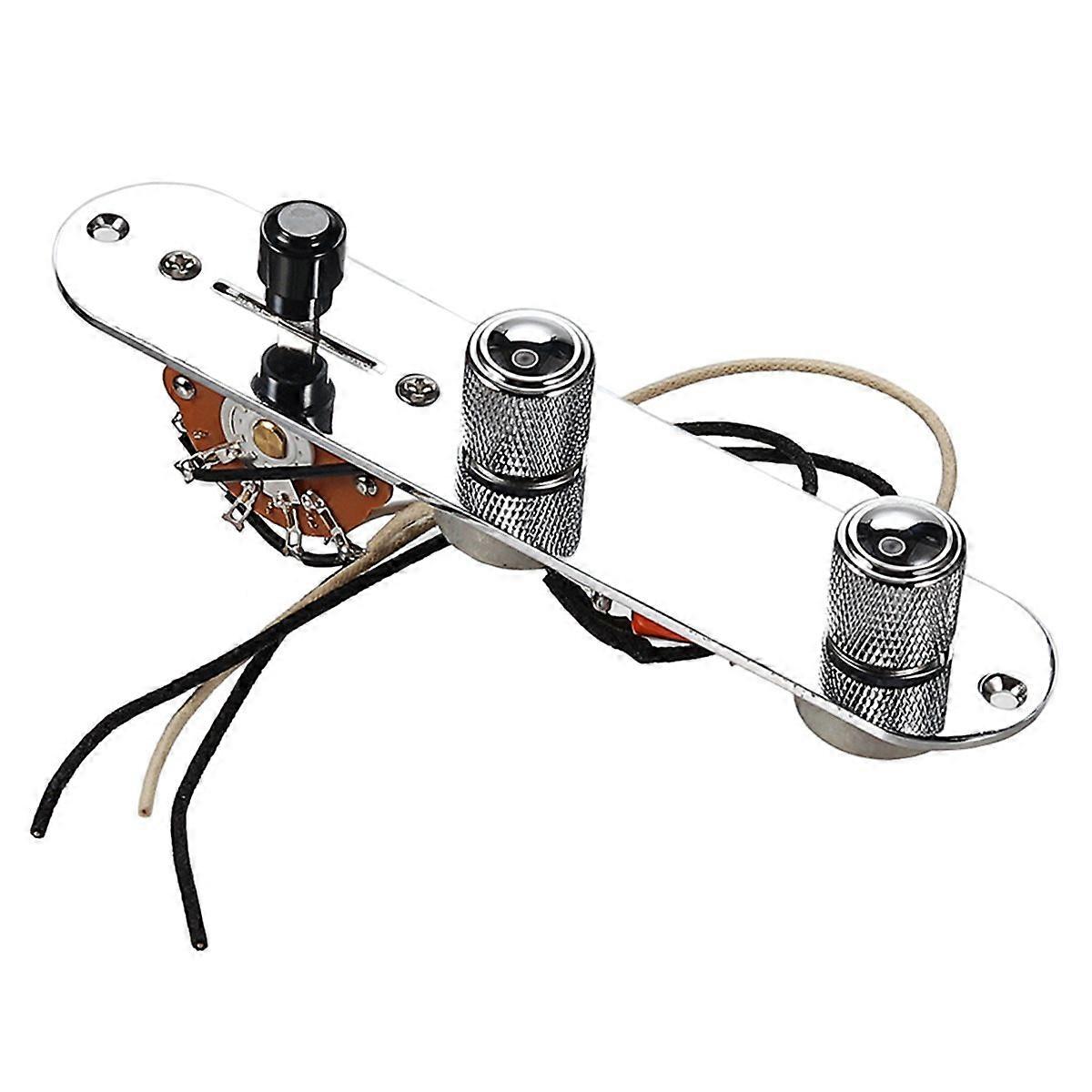 Loaded Control Plate Pre-Wired 3-Way Blade Switch with Wiring Harness 250K Potentiometers for TL Ele