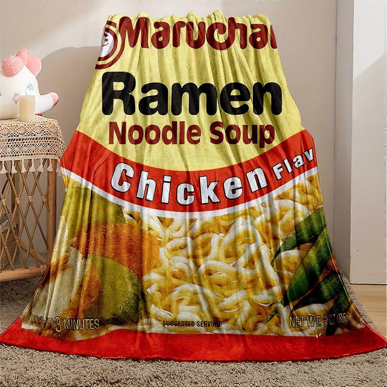 Luxury Maruchan Chicken Flavor R Noodle Soup Graphic BlanketUltra-Soft, Comfortable, and Cozy Flannel Fleece Throw with -azxcv68