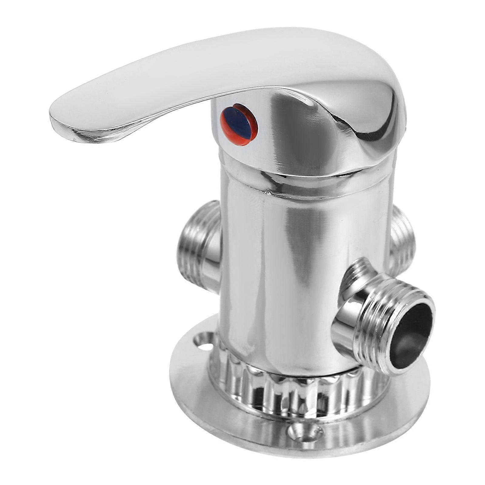 Hot Cold Mixing Valve for Precise Water Temperature Control in Showers and Sinks 3-Way Water Flow Control Valve Ideal for Bathroom Use