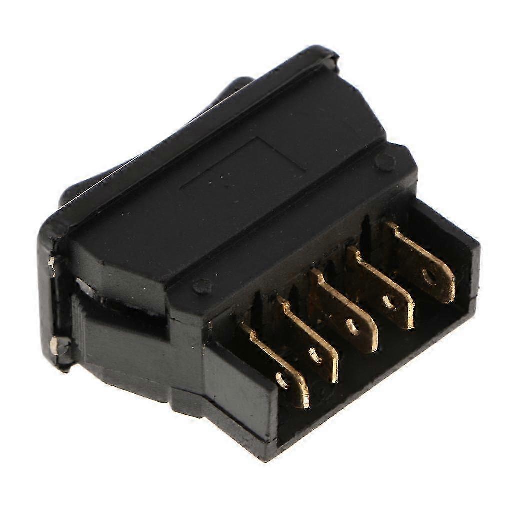 12x5 Pins Dual Rows Electric Power Window Switch Button Universal 12V/24V Green