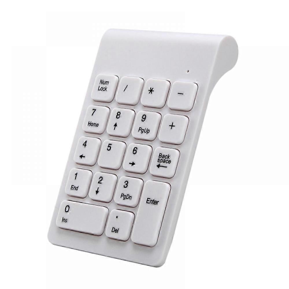 Wireless Numeric Keypad,2.4G Wireless Portable Numeric Keypad,18 Keys Number Numeric Keypad Keyboard for Bank Home Office Laptop/Notebook PC Computer