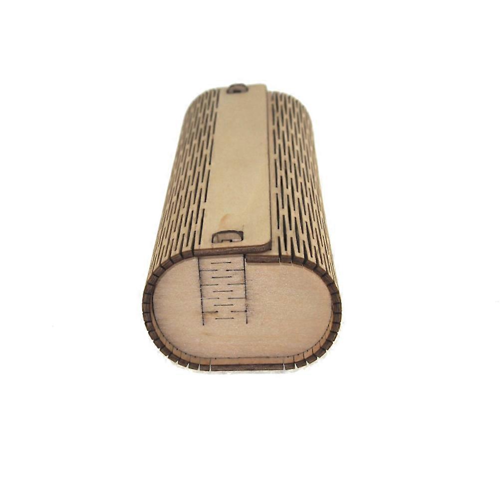 Khaki Bamboo Eyeglasses Container for Storage Glasses with Protective Case