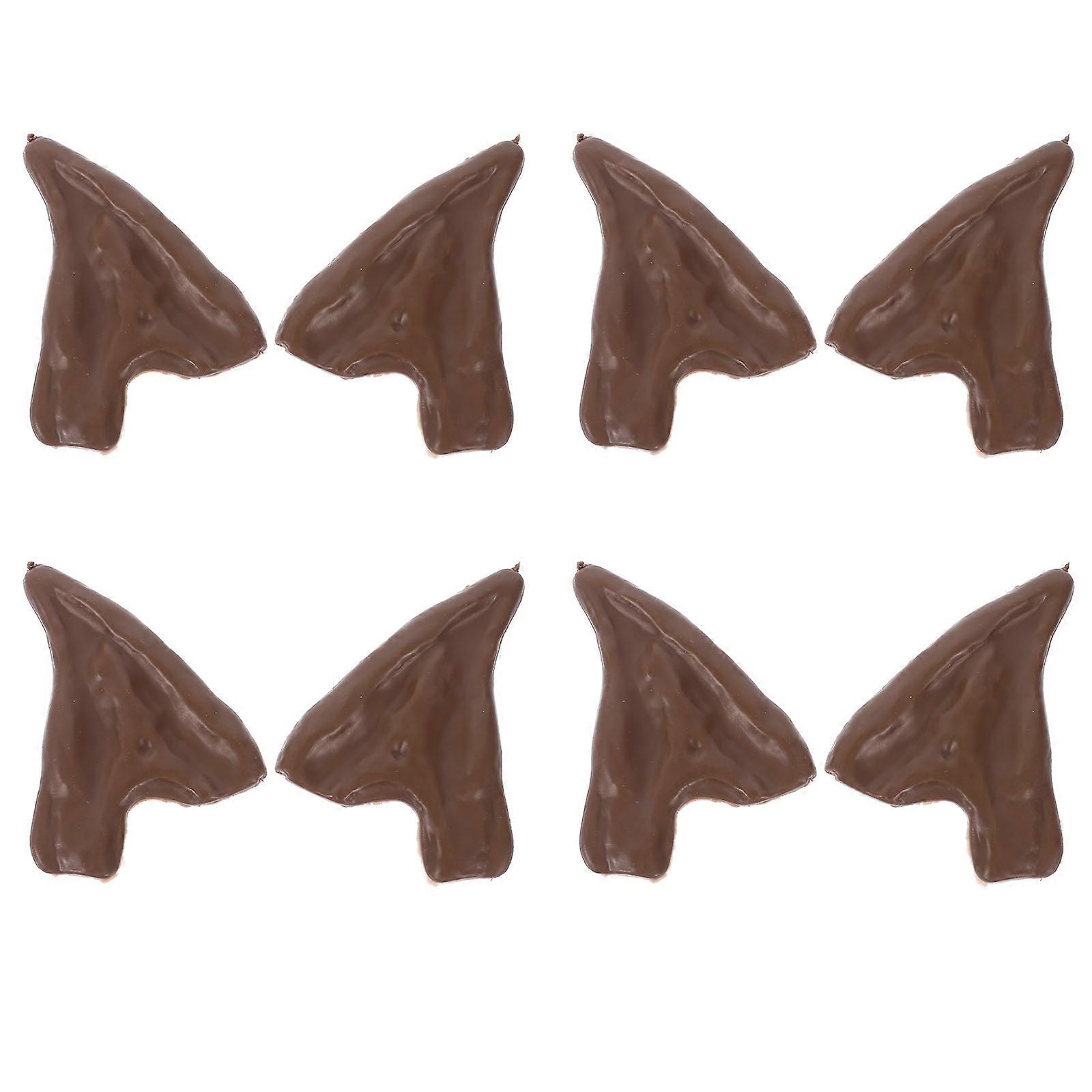 Coffee Elf Ears Props Latex Material for Cosplay and Party 4Pairs