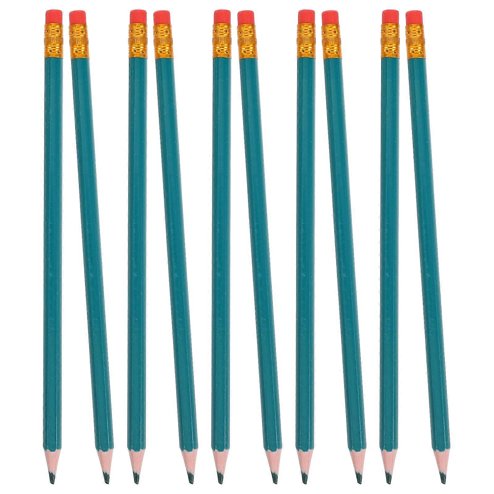 Erasable Colored Pencils Green Pencils for Map Coloring 12Pcs Set