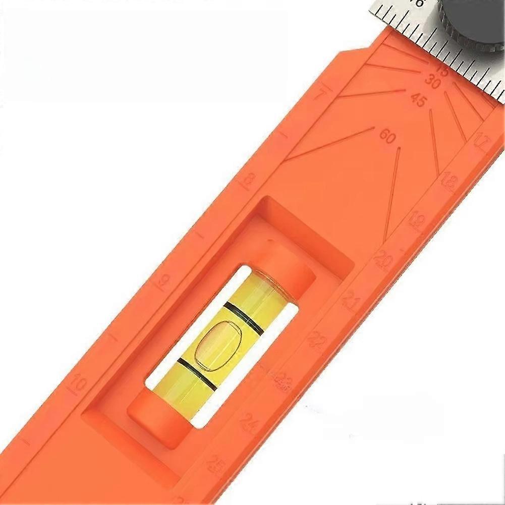 Foldable Depth Measuring Ruler Woodworking Multi-Angle Marking Ruler Adjustable Positioning Scribing Protractor Tools