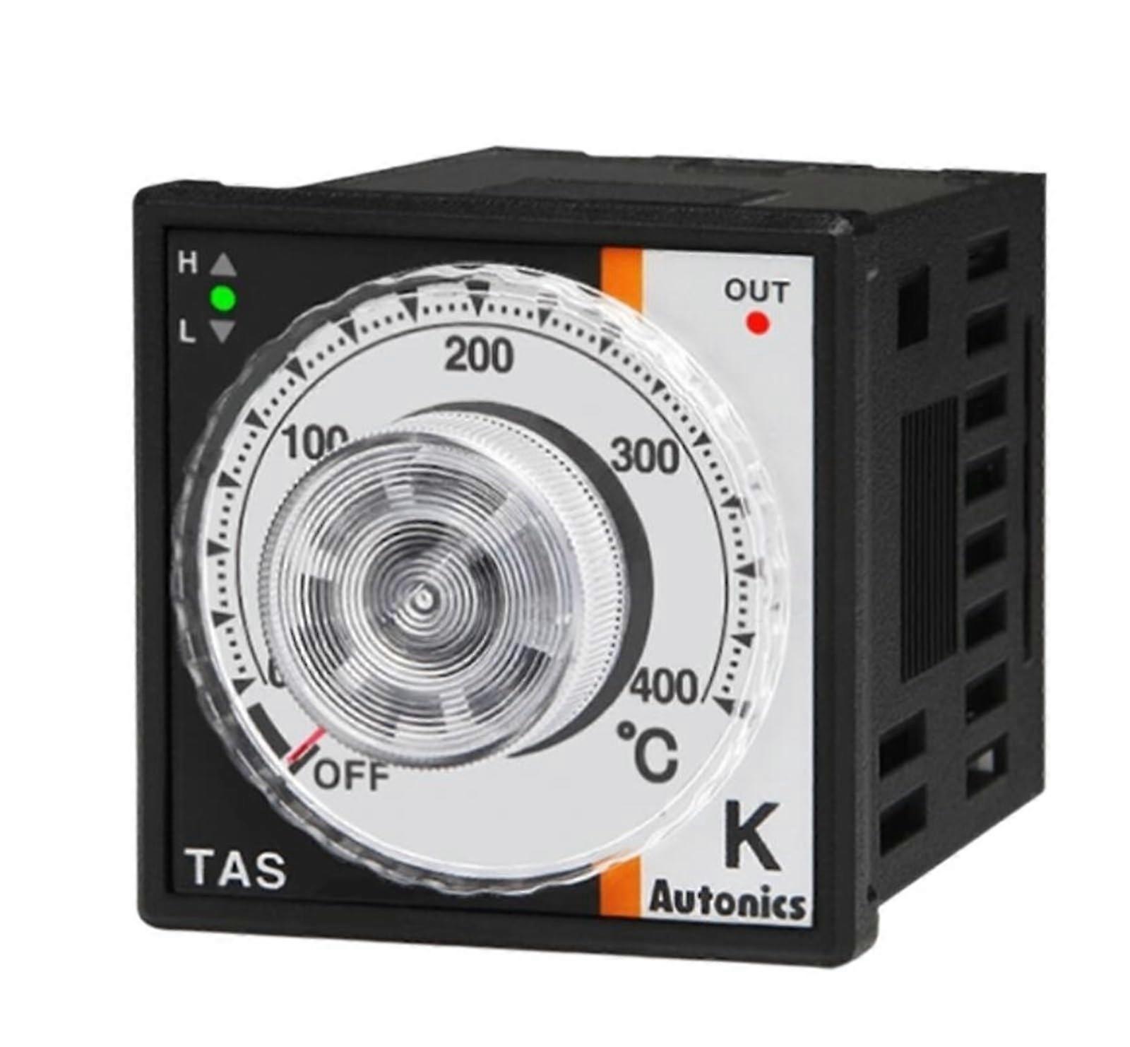 PID Temperature Controller with Relay Output, K Type Thermocouple, 1/16 DIN, 100240V, 400°C