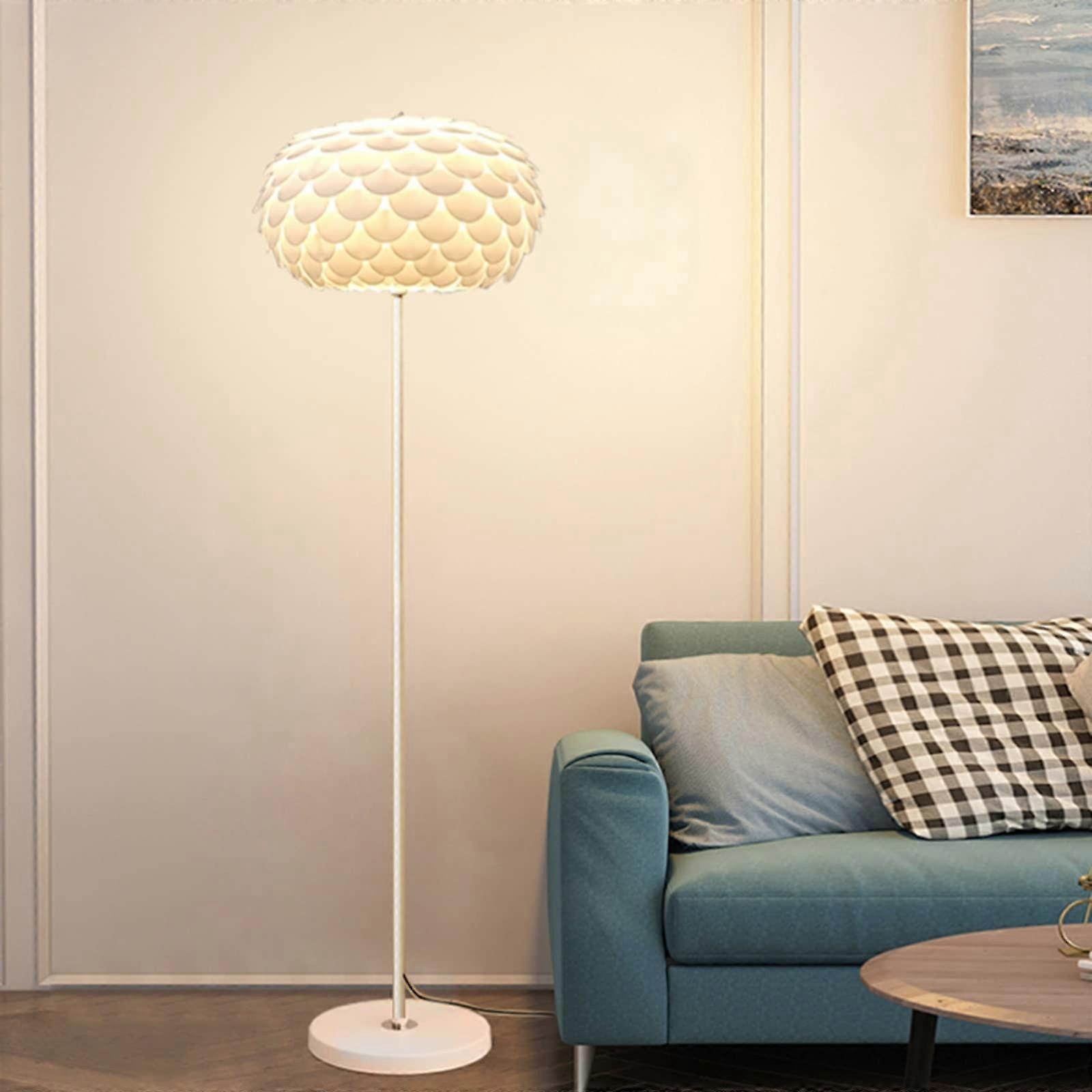 Modern Floor Lamp for Living Room with Adjustable Lighting Angle and Acrylic Shade
