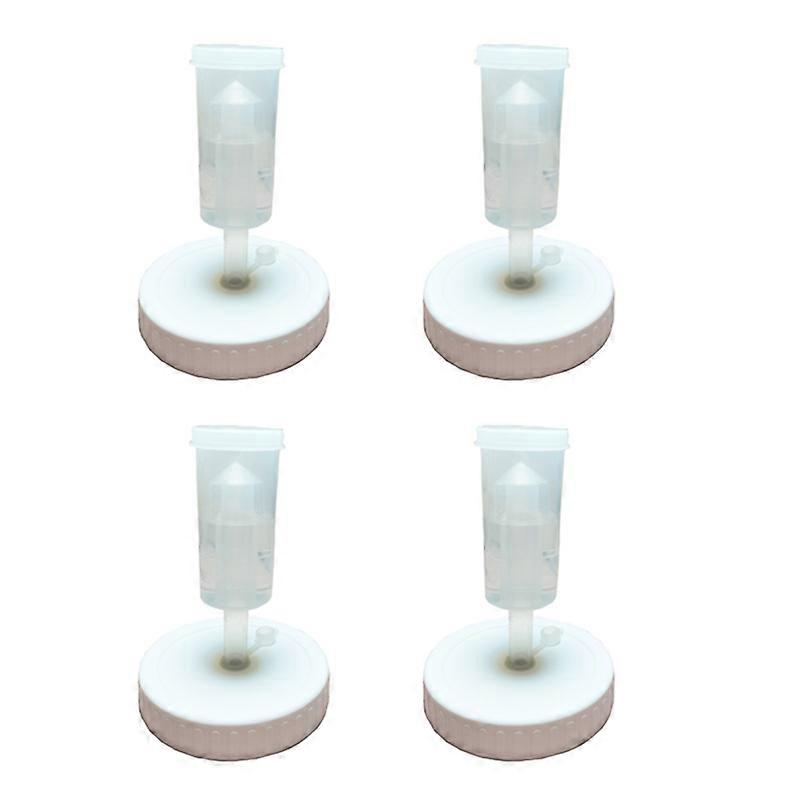 4Pc Mund Einmachgläser Deckel Fermentierdeckel mit Luftschleusen Fermentationskit für die Herstellung von Sauerkraut in W