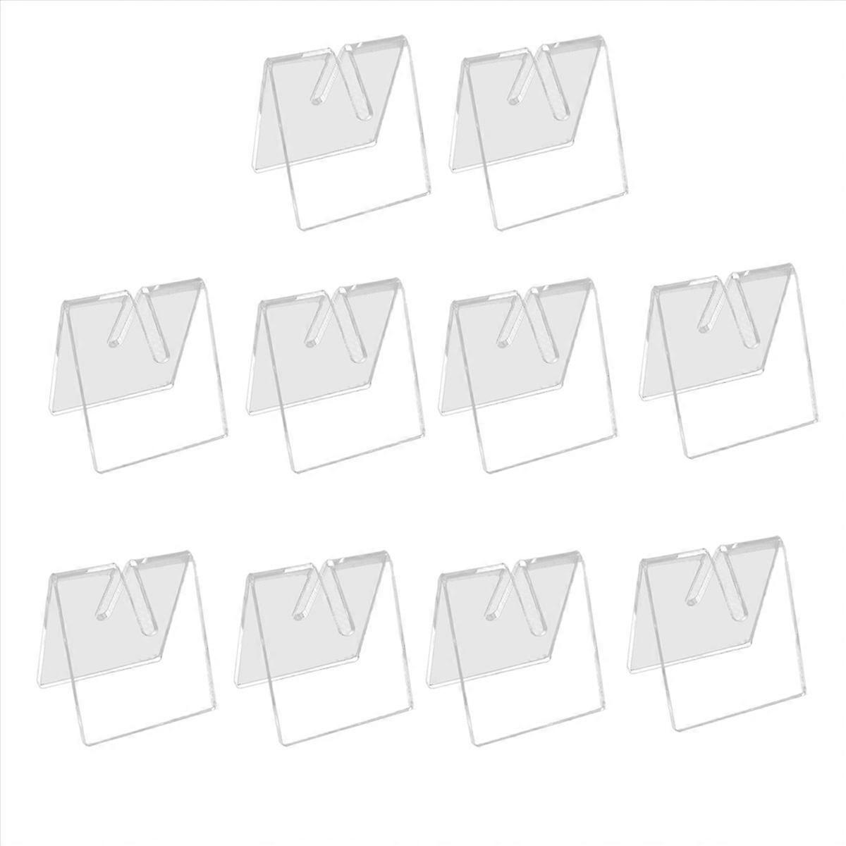 10PCSクリアアクリルナイフブレードディスプレイスタンドホルダー