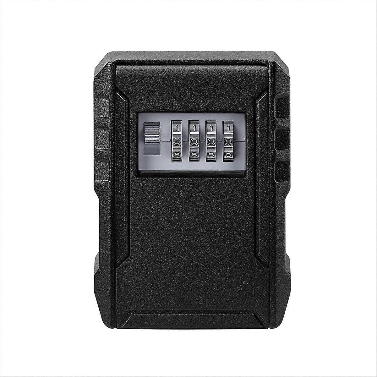 Metal Password Key Box Wall Mounted 4 Digits Password Storage Box