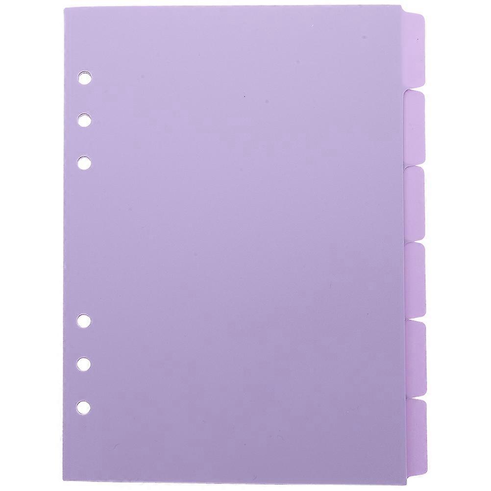Colored Notebook Dividers for Organizing Binder Pages with Writable Tabs Violet PP Material