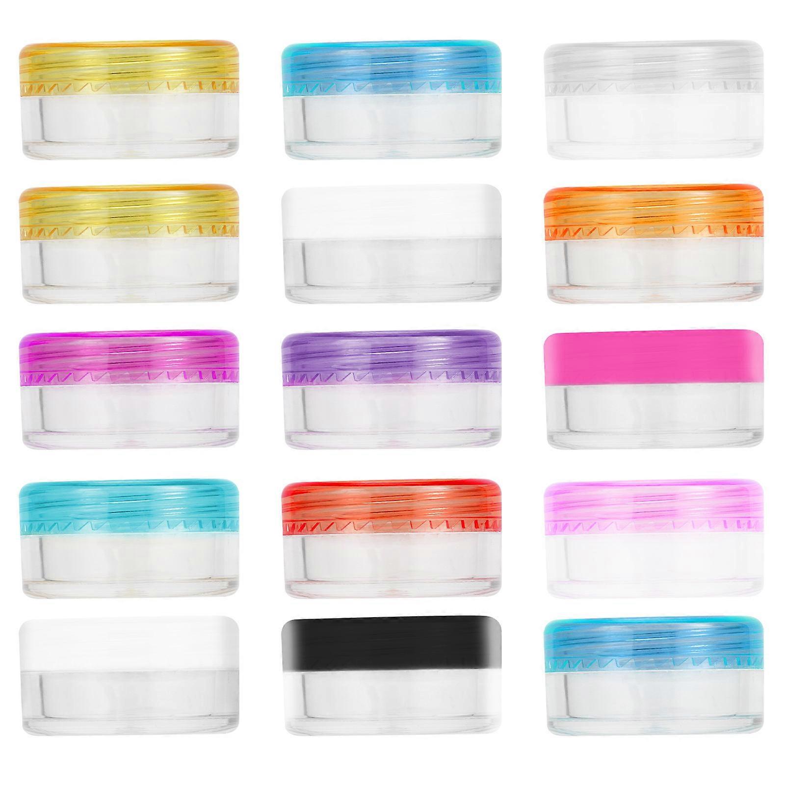 Mixed Style Creams Container Plastic Jars for Storage 132Pcs Assorted Color