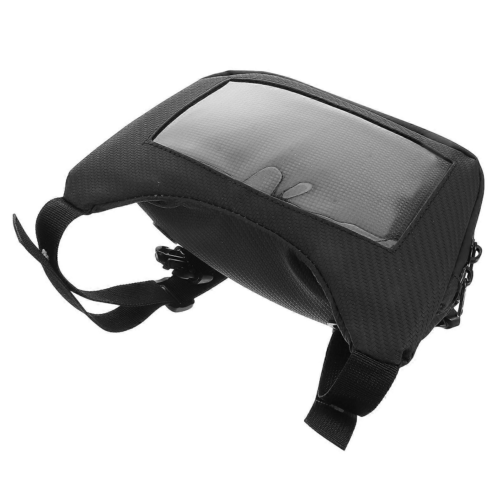 Black Bag for Motorcycle with Waterproof Function for Scooter and Phone Storage