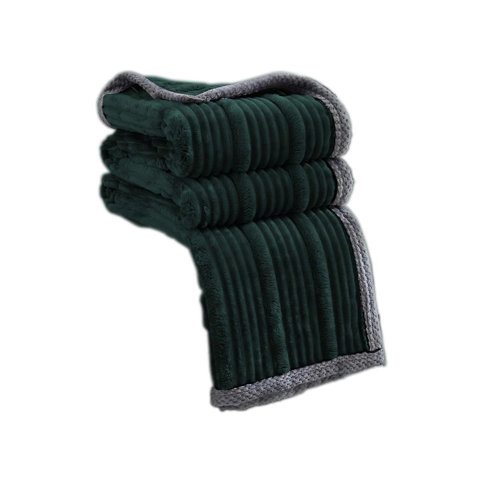 Solid Color Heavy Fleece Blanket Multifunctional Blanket Sofa Cover Blanket