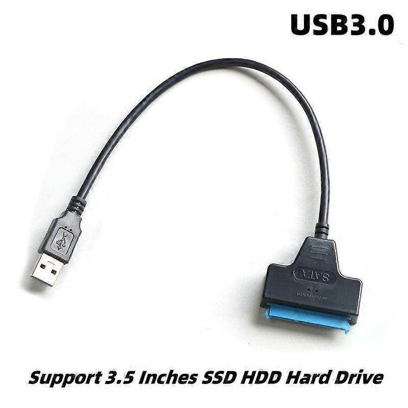 SATA 3 to USB 3.0 adapter cable 6Gbps high speed data Sata to usb adapter with power port support 2.5/3.5inch SSD HDD hard drive
