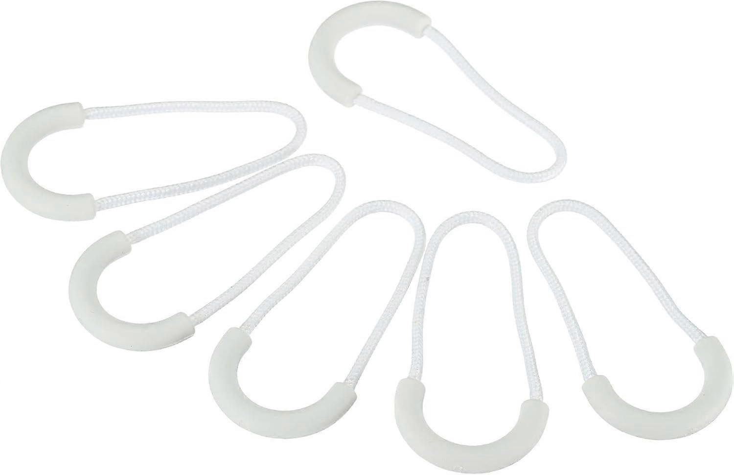 Zipper Pulls Extension Handle Cord, 20 Pack Finger Use Plastic U-Shape Tab Tag
