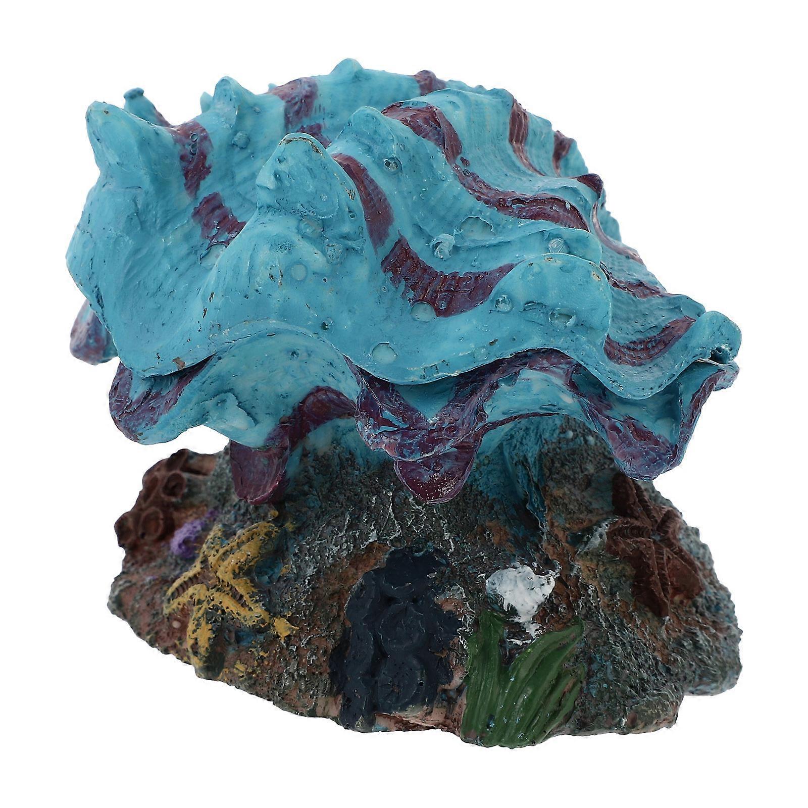 Fish Tank Ornament Shell Bubble Decor for Oxygenation 2Pcs Aquarium Accessory