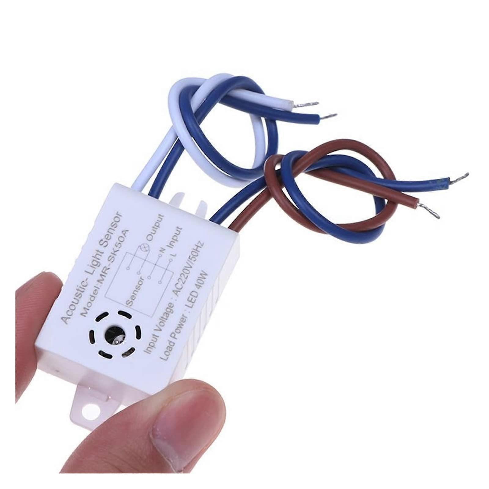 Voice Activated Light Switch 220V Smart Sound Sensor Automatic On Off Energy Saving Control