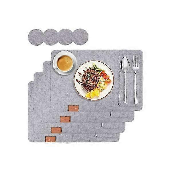 12-piece Felt Placemats: Stylish And Practical Dining