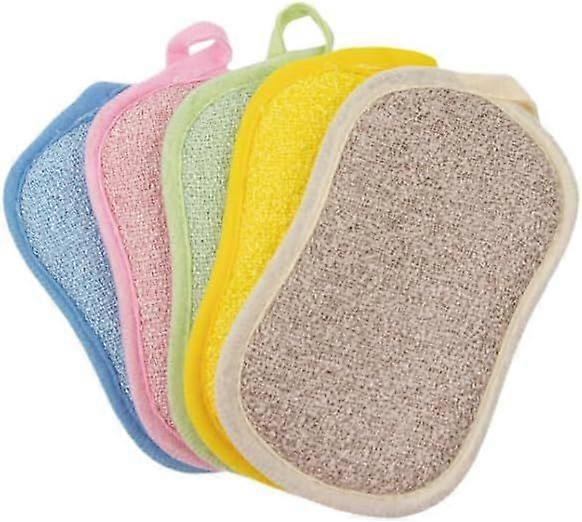 Kitchen Cleaning Sponges, 5-Pack  Double-Sided (Soft)