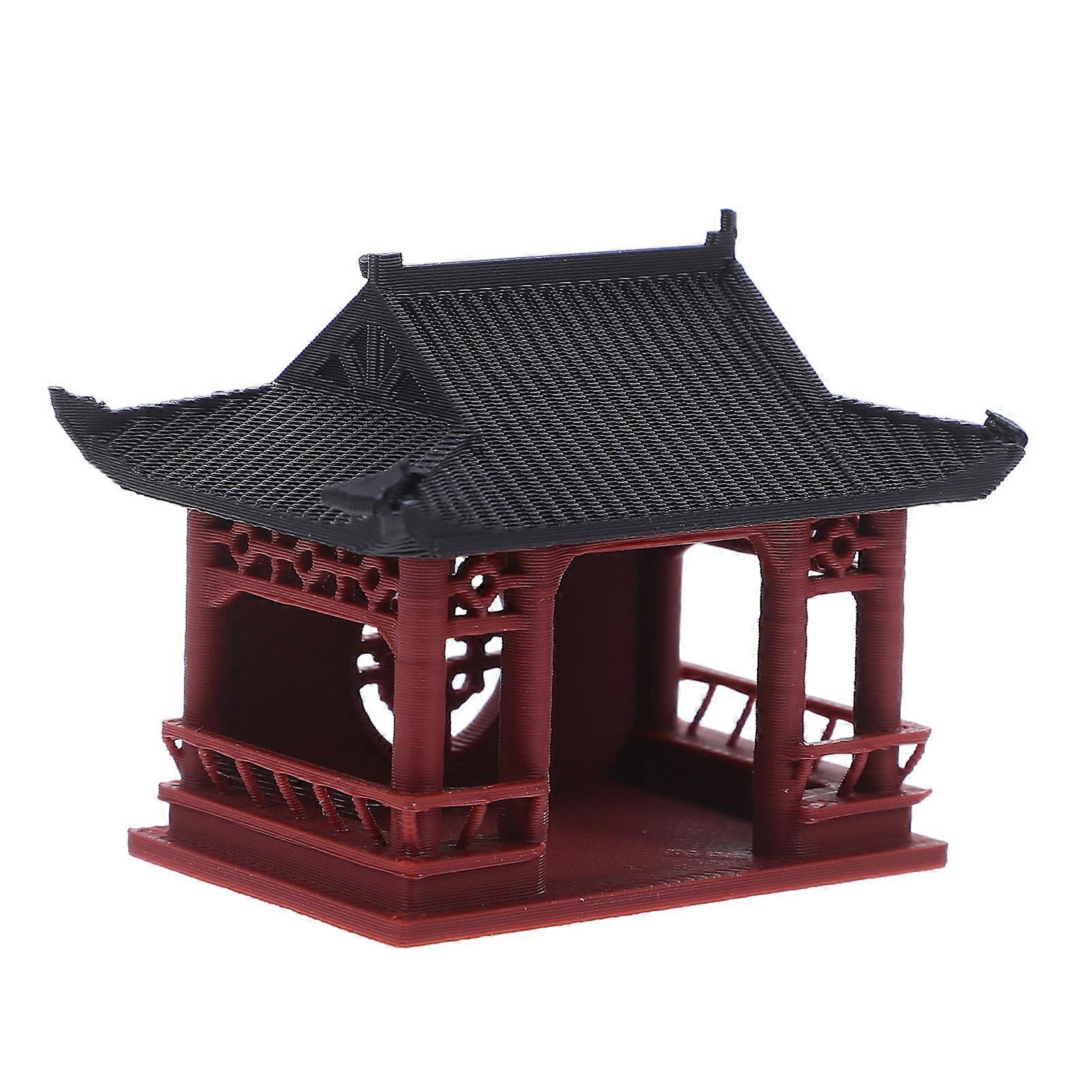 Micro Landscape Pavilion Ornament Mini Chinese Pavilion for Desktop Display