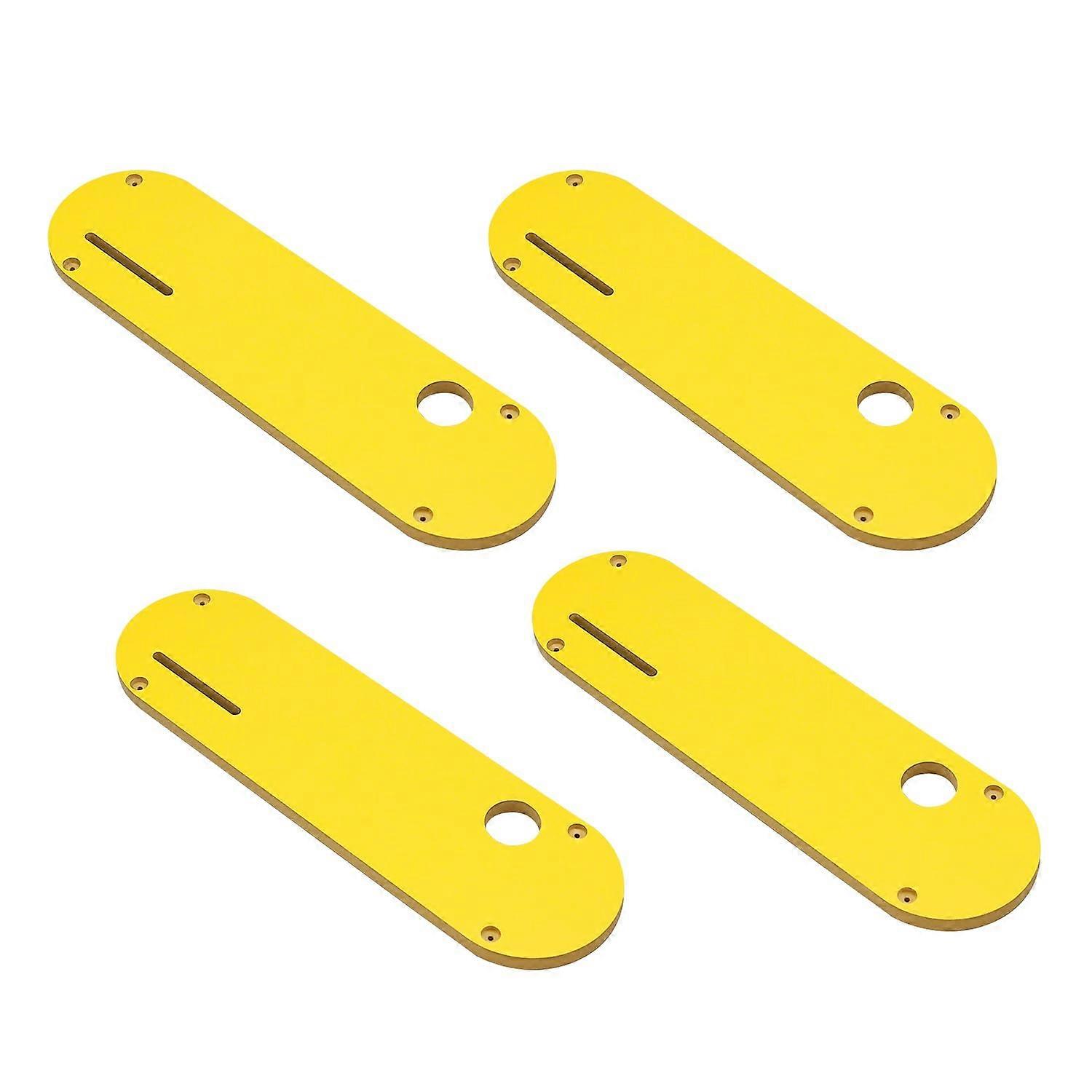 Table Saw Zero Clearance Insert with Riving Knife Slot for Dewalt DWE7485, 4 Pack