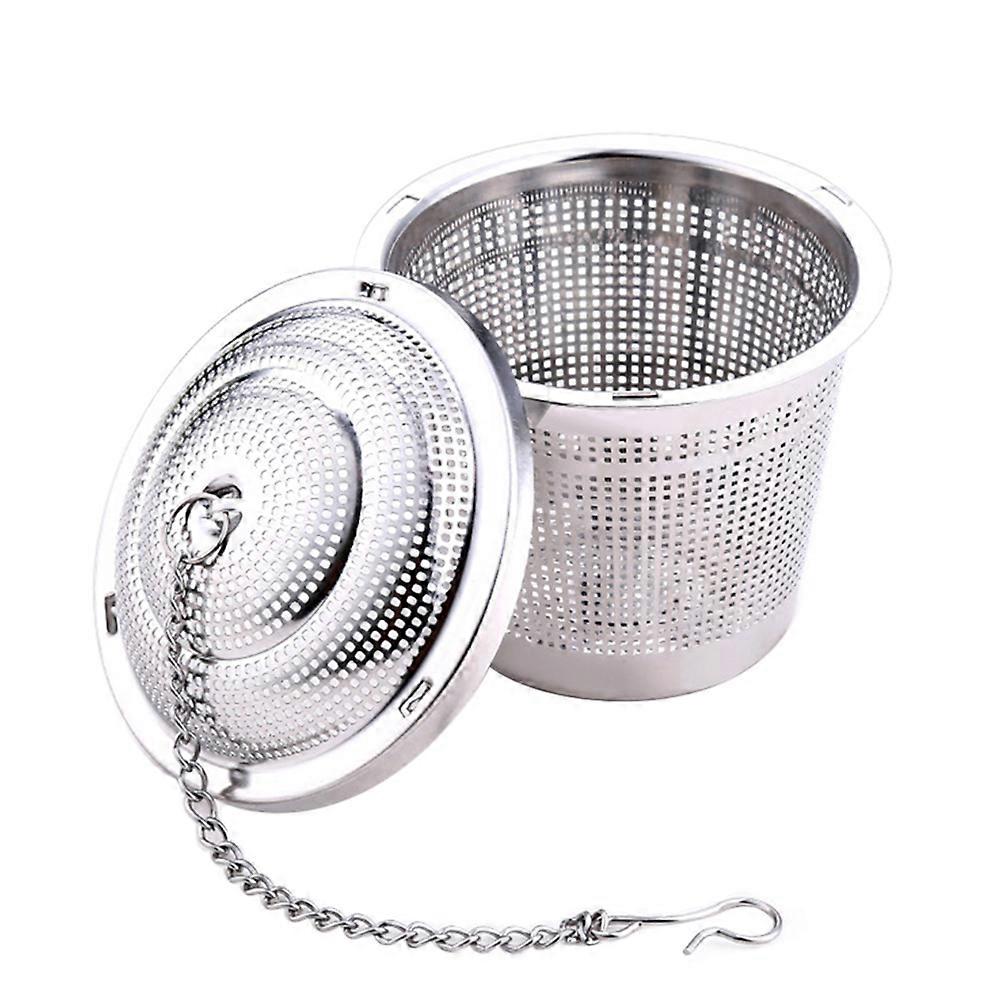 Tea Infusing Strainer Drip Stainless Steel Cup Loose Leaf Tea Kitchen Silver 1Pack