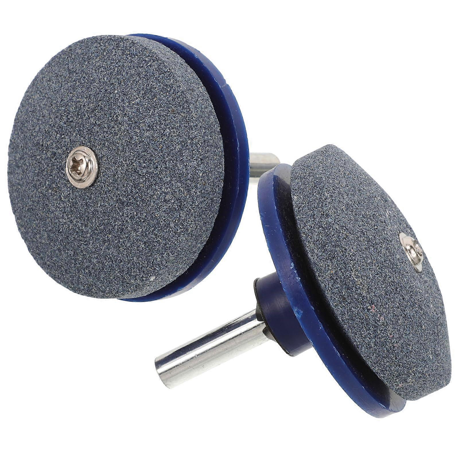 DualSided Lawn Mower Blade Sharpener Grinding Stone Set for Drill with Balanced Design