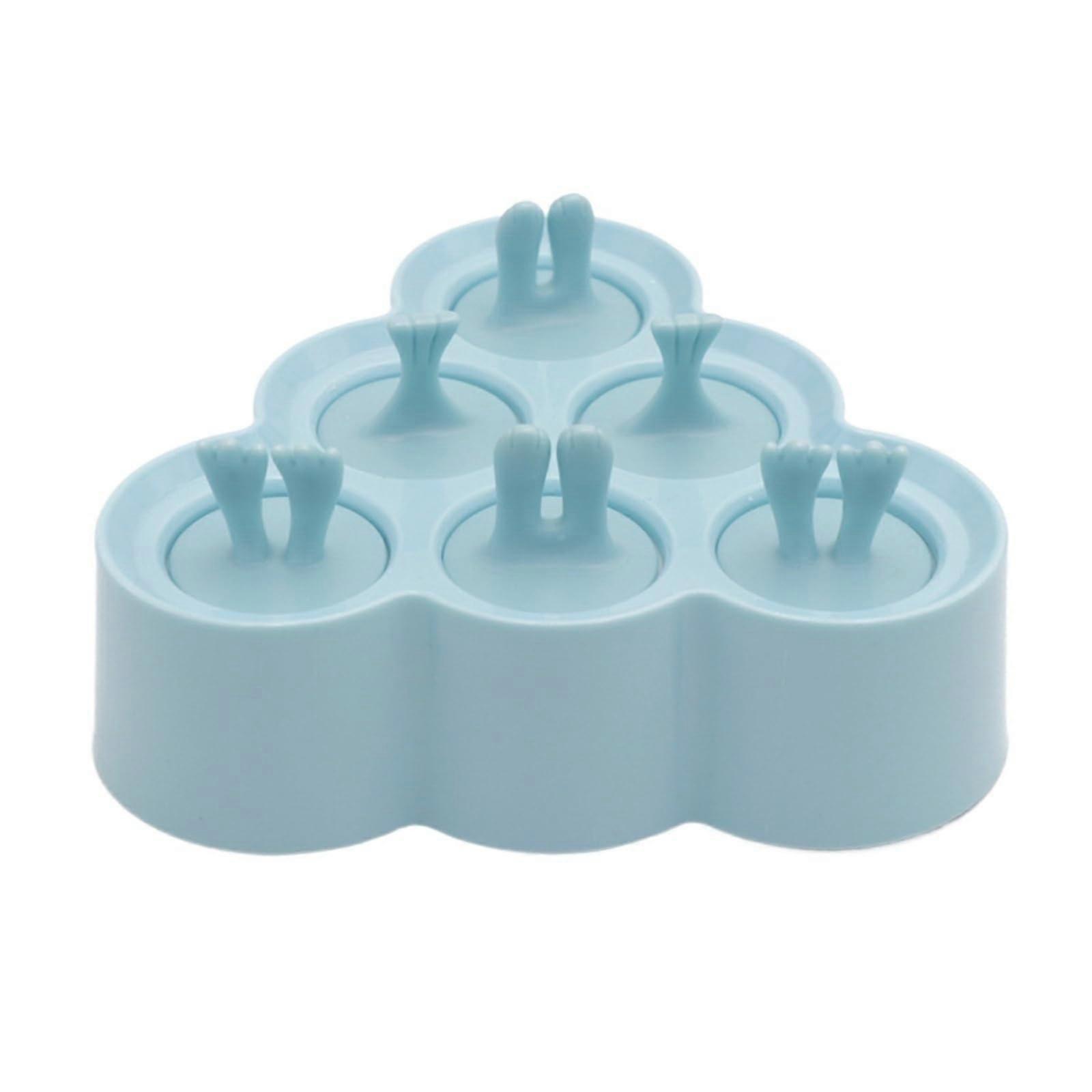 Silicone Molds with OdorProof Lid, 6Cavity NonStick Ice Cream Maker Blue