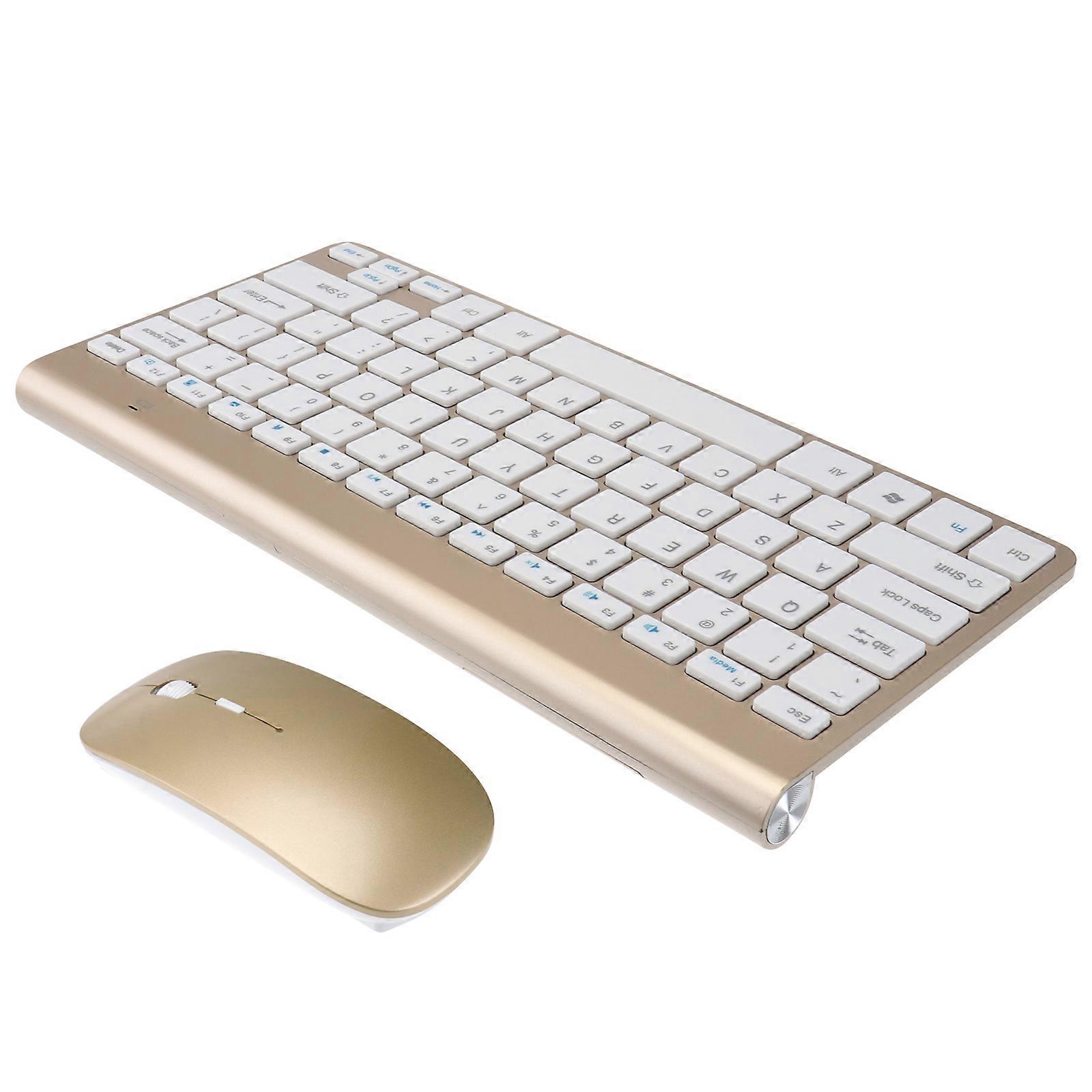 Wireless Keyboard Ultra-Thin Keyboard for Computer Use 2.4g Mouse Portable Set