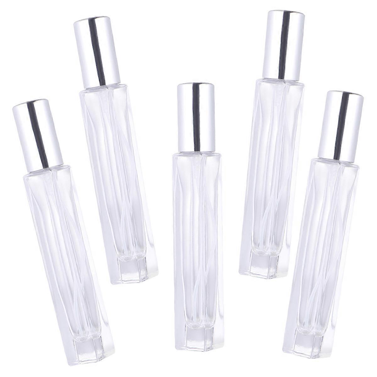 Empty Perfume Spray Bottles Glass Containers for Storage 15Pcs with Silver Lid