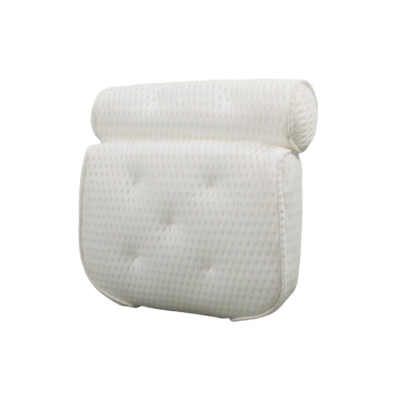 Bath Pillow with Strong Suction Cups Ergonomic Mesh Cushion for Head and Neck Support