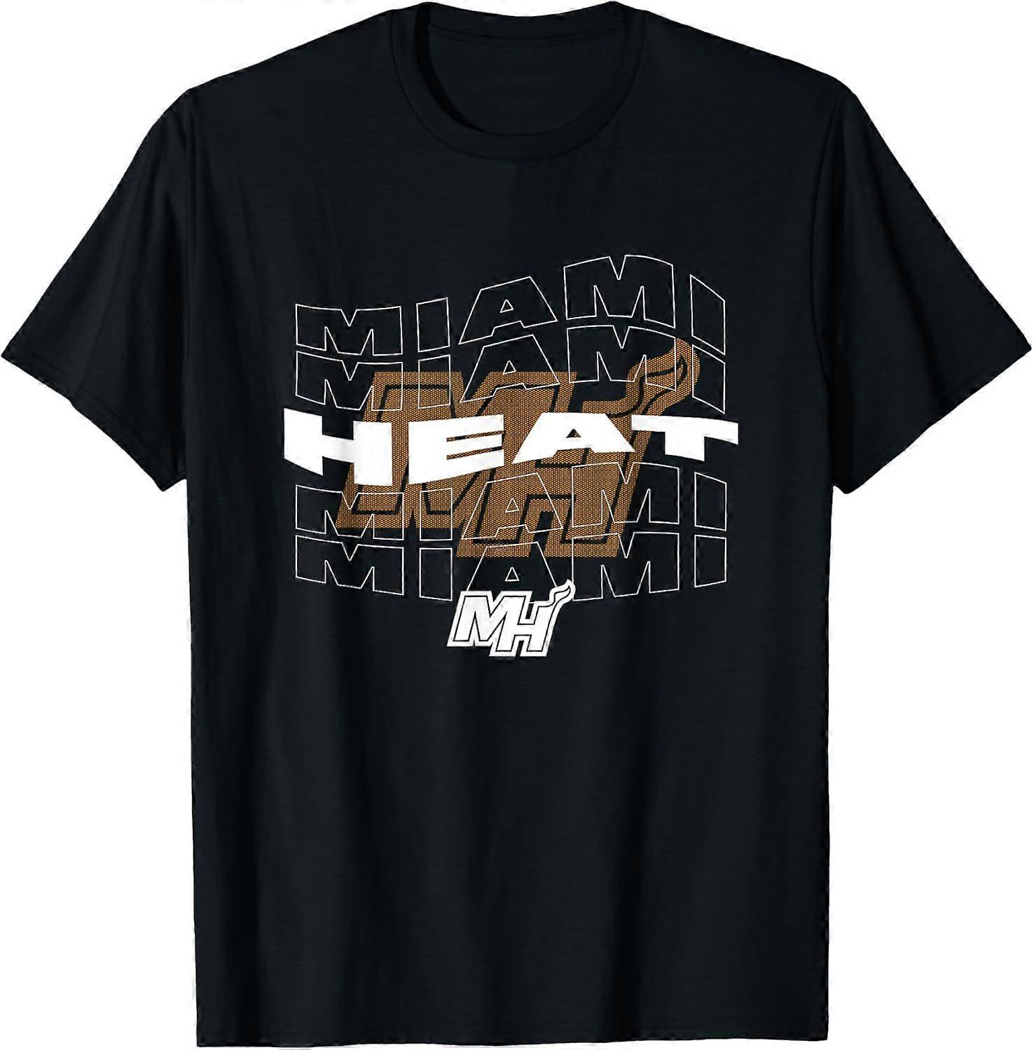 NBA Miami Heat Wave Outline Team Logo T-Shirt YV 1042