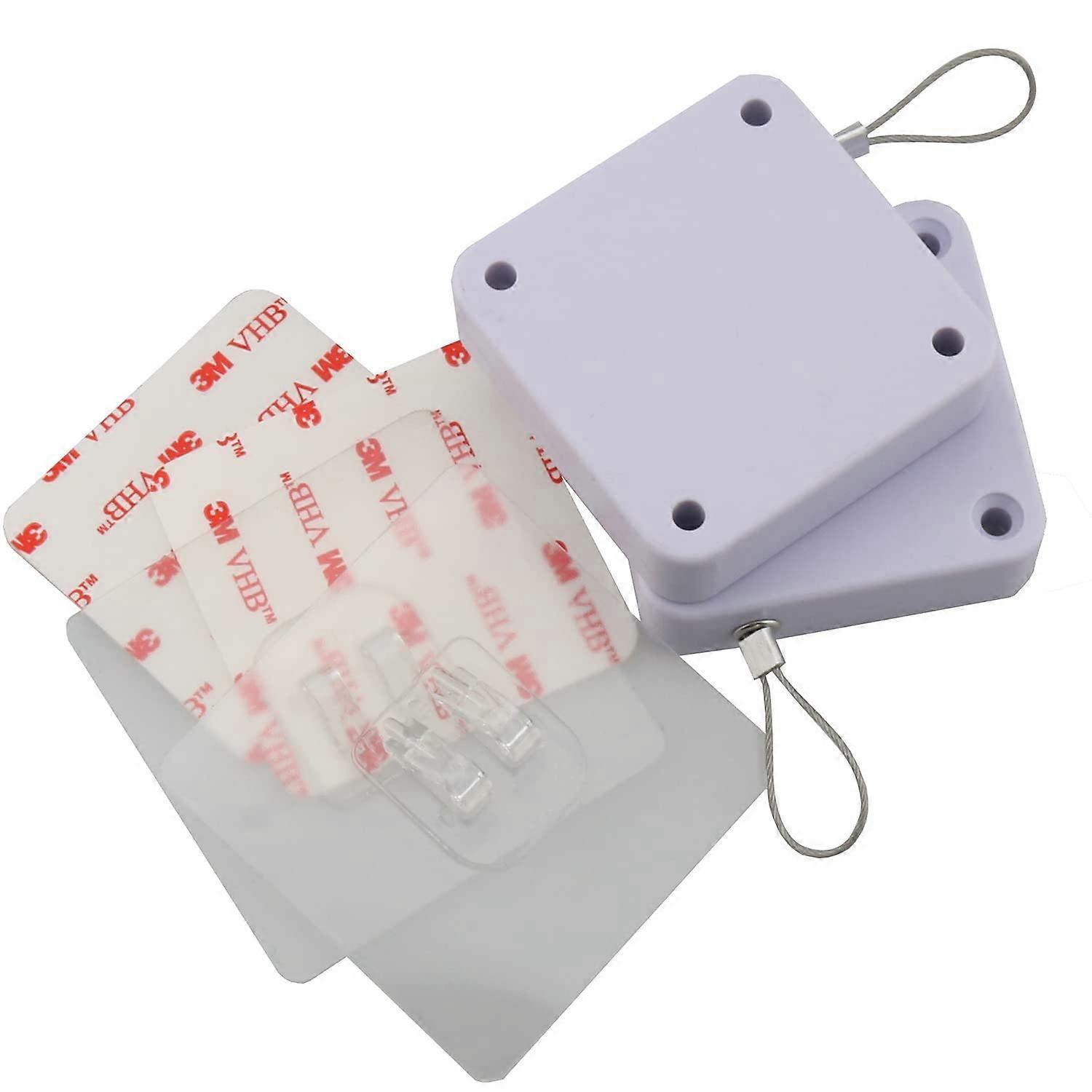 2pcs Punch Automatic Door Closer with Adhesive Mount, 800g Force for Home and Office