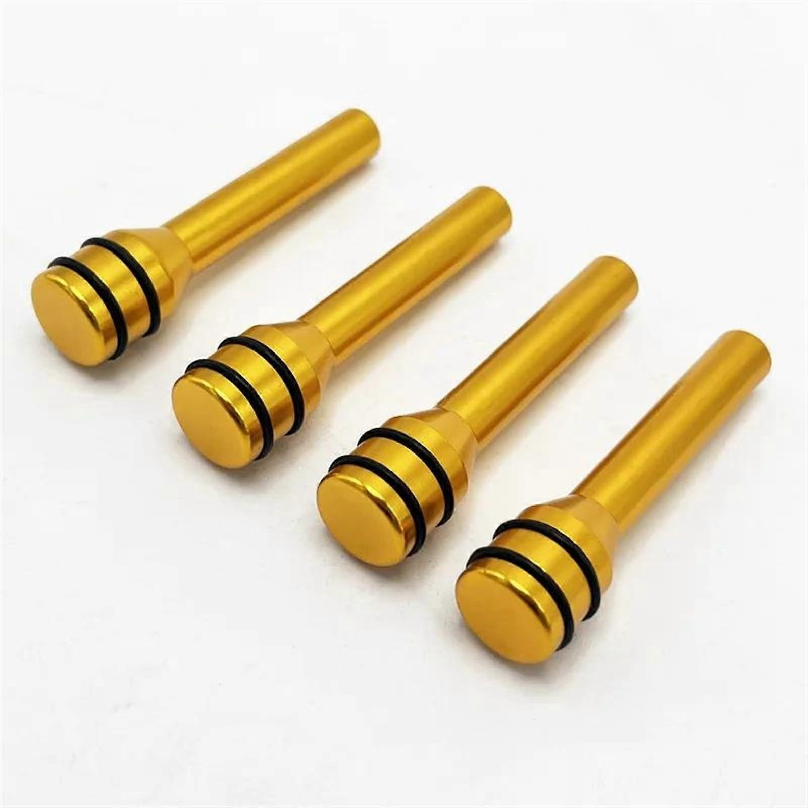 4Pcs Aluminum Alloy Car Door Lock Knobs Set Universal Lock Pin Covers Easy Installation