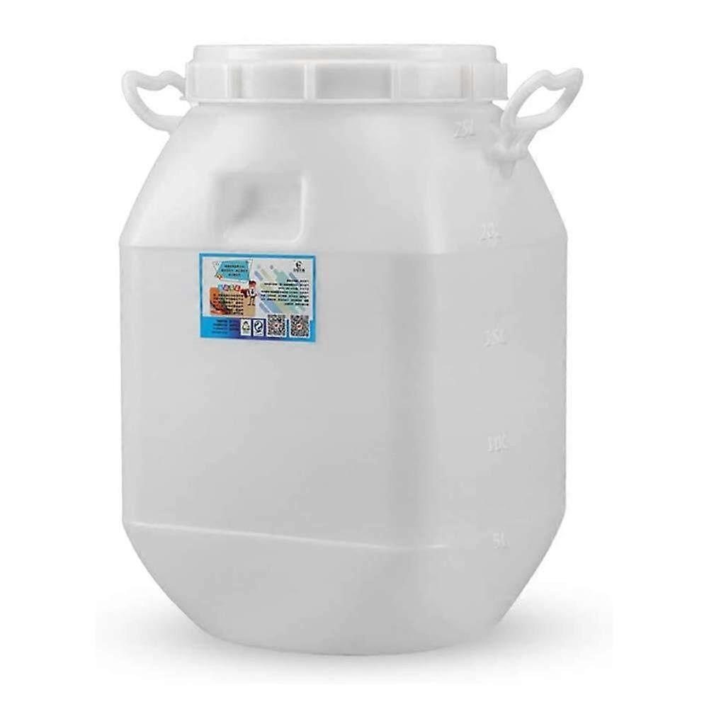 40L Water Storage Container with Lid, LeakProof Plastic Fermentation Barrel for Wine Making and Camping