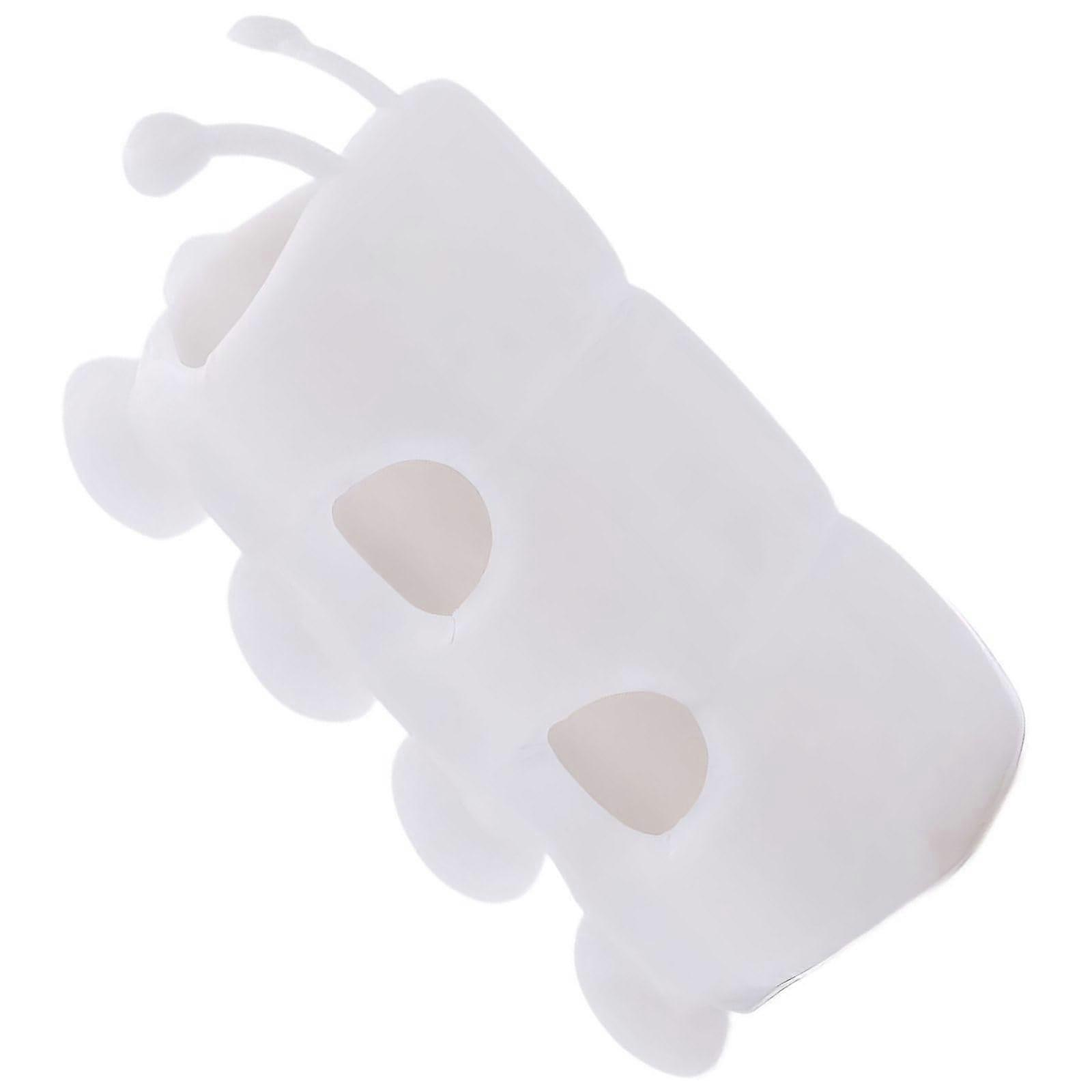 Shower Head Holder with Secure Suction Cup, Adjustable No Drill Wall Mount for Bathroom White