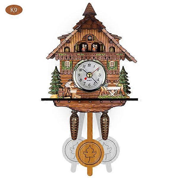 Wall clock, easy to read Arabic numerals, retro style, restaurant decorative clock