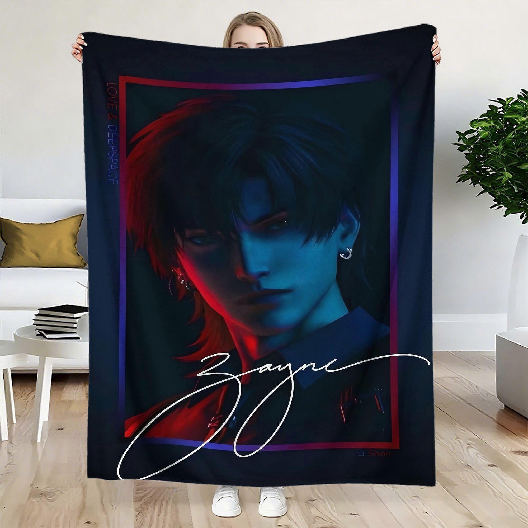 Zayne Luxury Flannel Blanket  Soft Lightweight