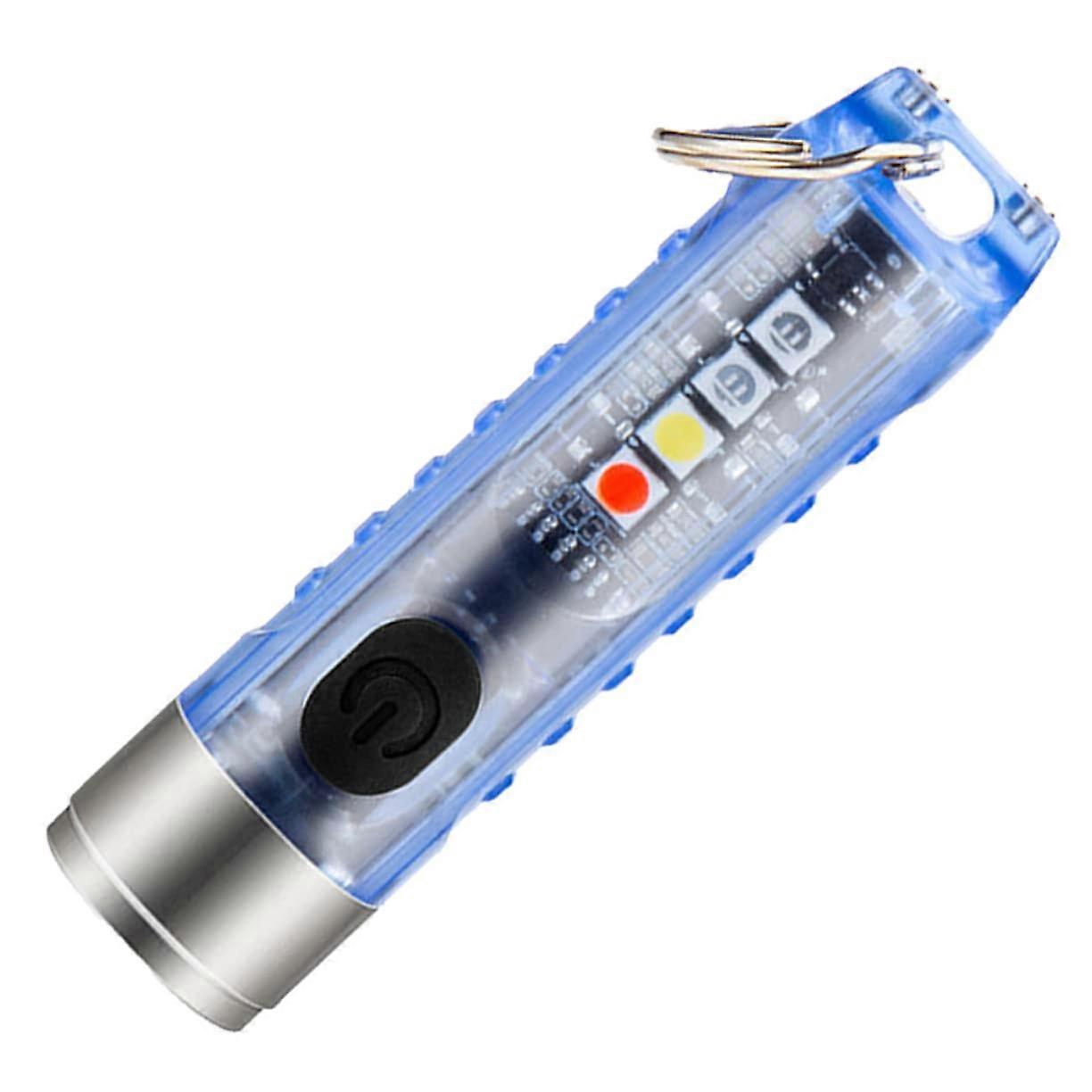 Keychain Flashlight Mini LED Flashlight Rechargeable Waterproof Torch with Multiple Light Modes