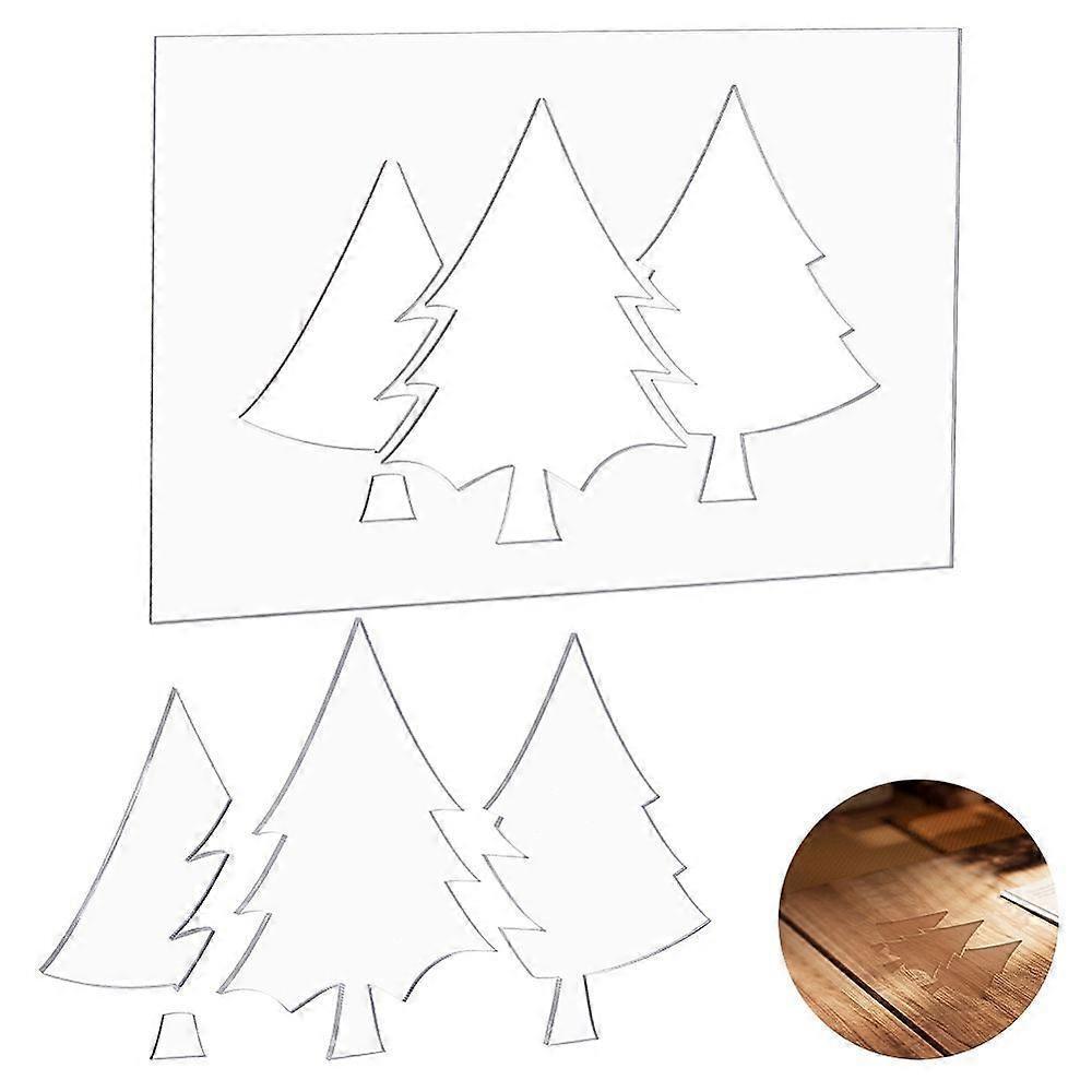 Tree Acrylic Template Clear 200x300x4.5mm