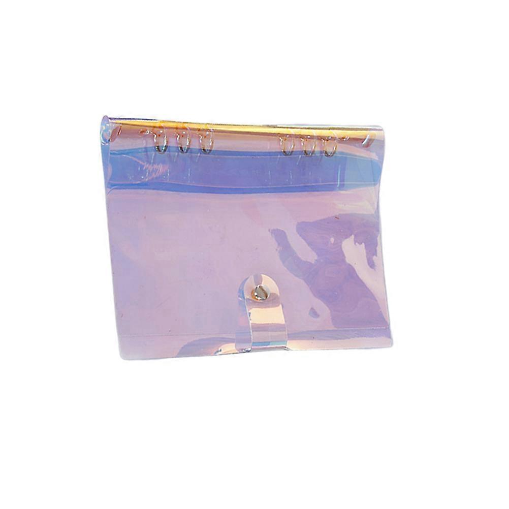 Six Holes Notebook Cover PVC Notebook Case for Student Use 1Pcs