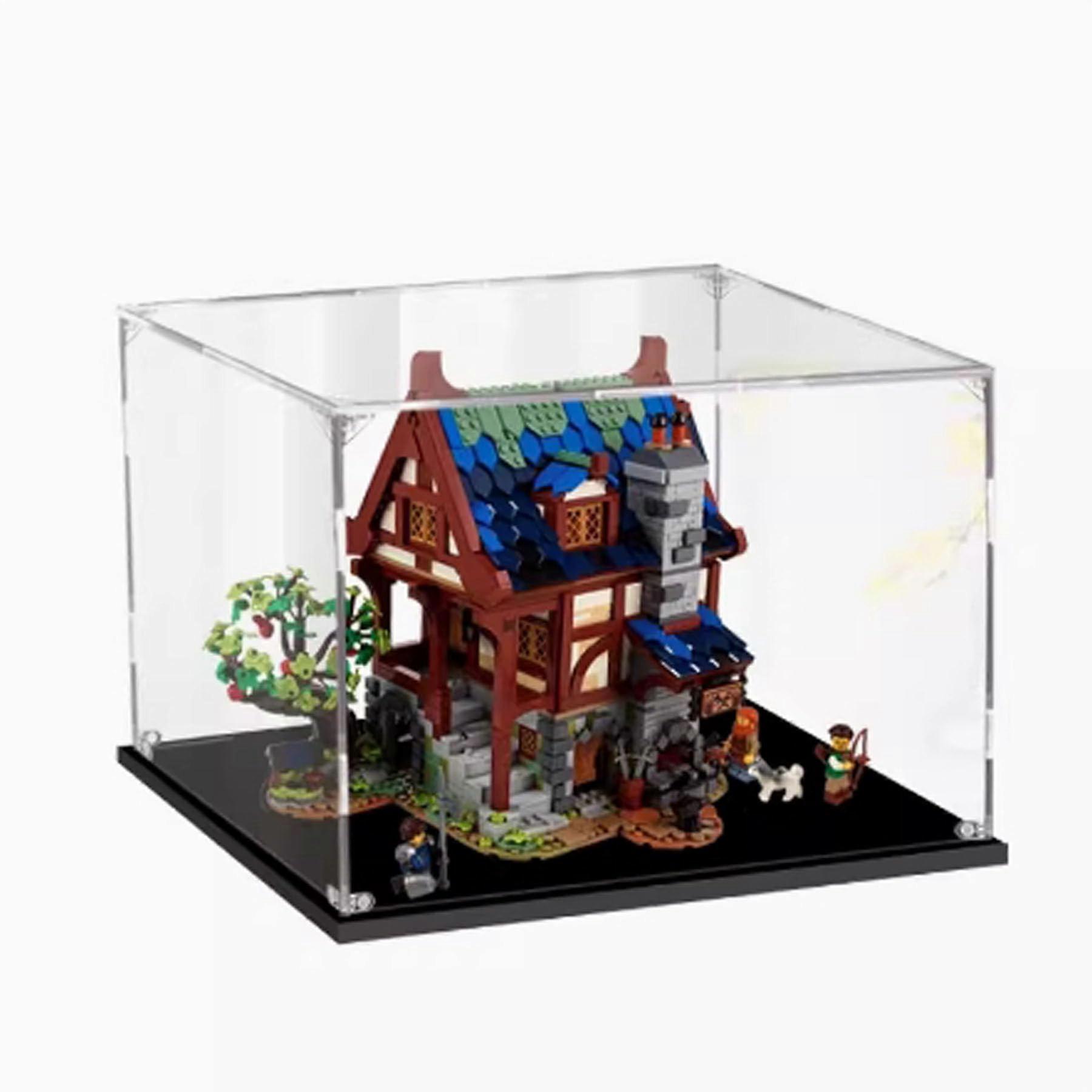 Acrylic Display Case for  21325 Medieval Blacksmith  Dustproof Clear Showcase 2mm