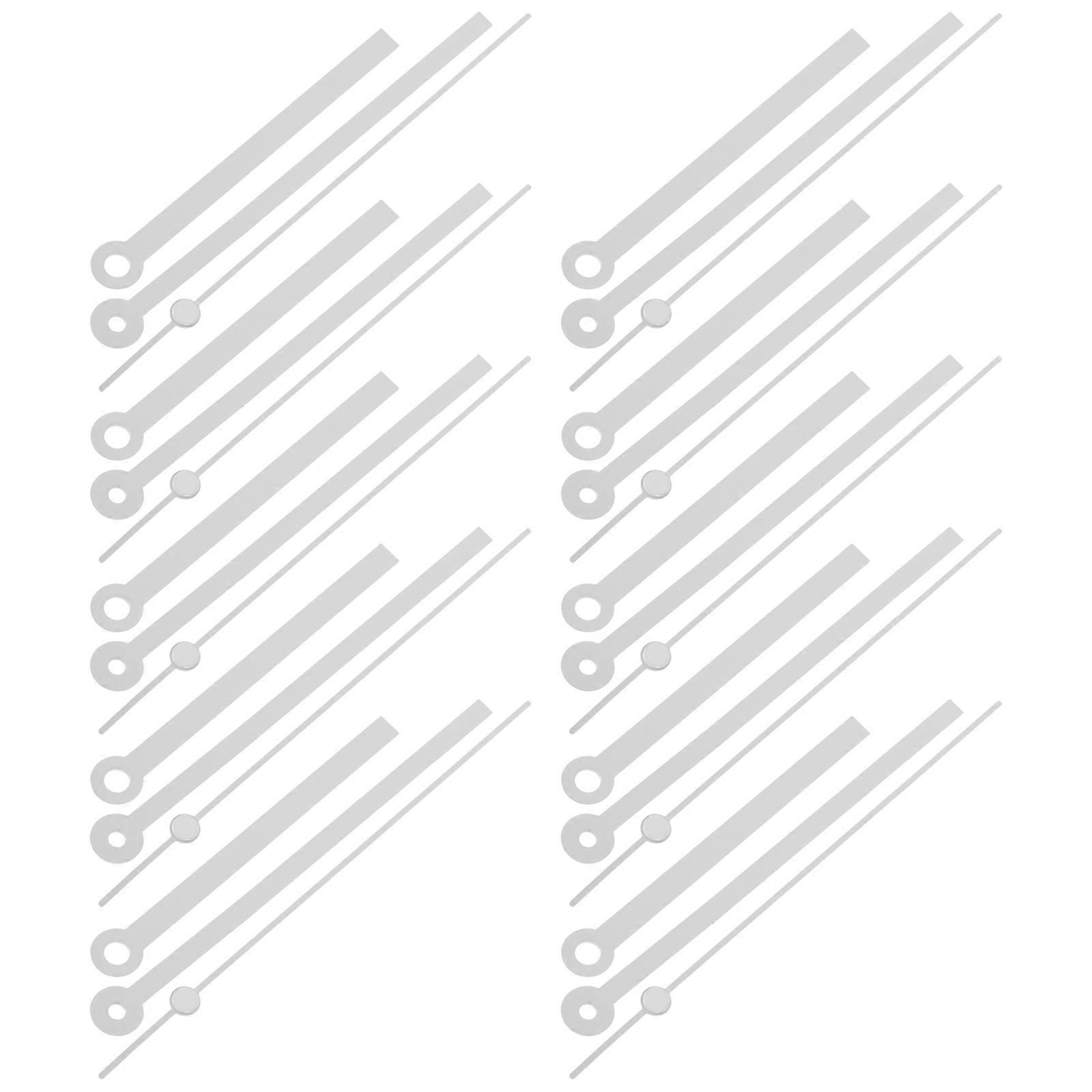 Clock Hands Aluminum Replacement for Wall Clock 10Sets White DIY Accessory