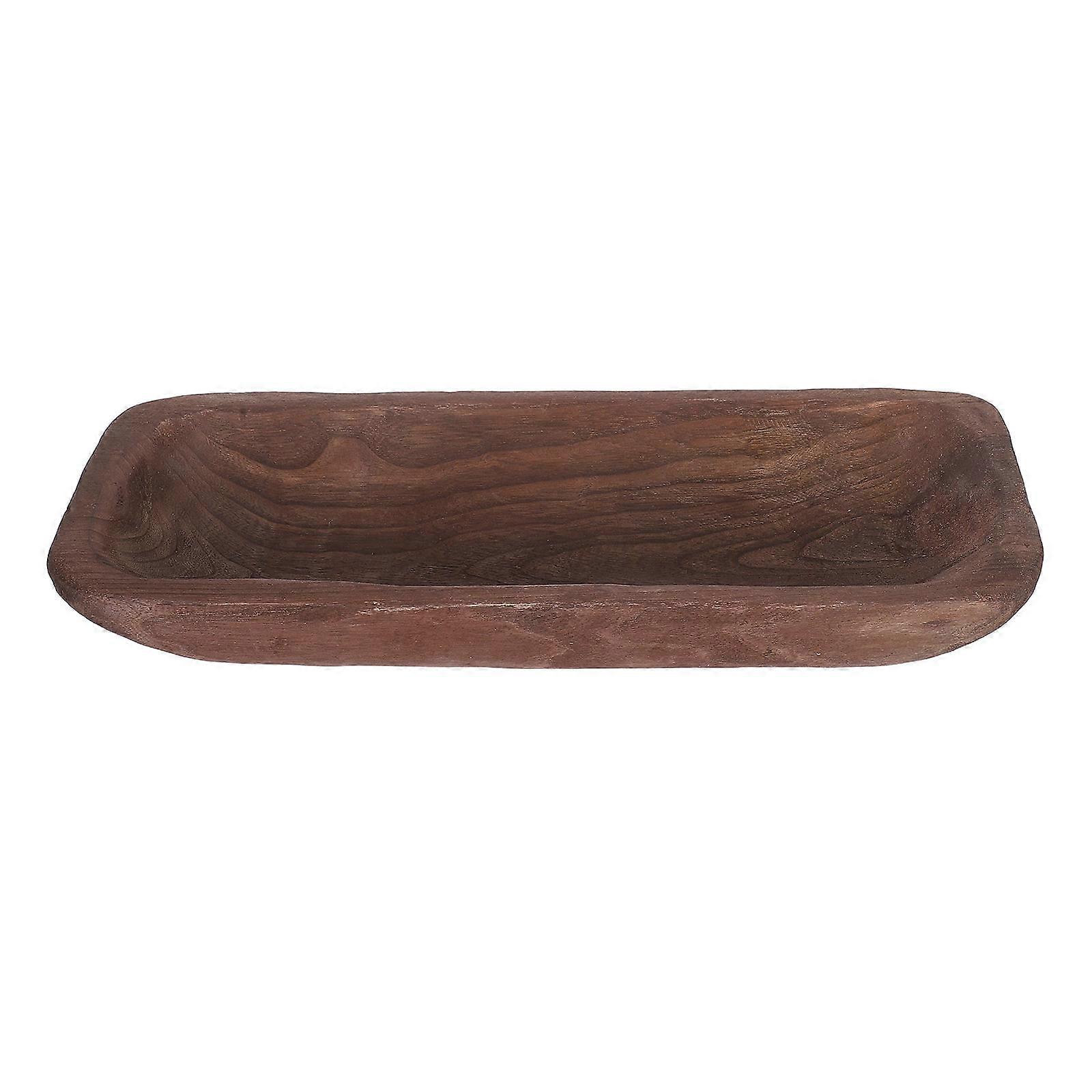 Wood Fruit Tray for Serving with Unique Rustic Style