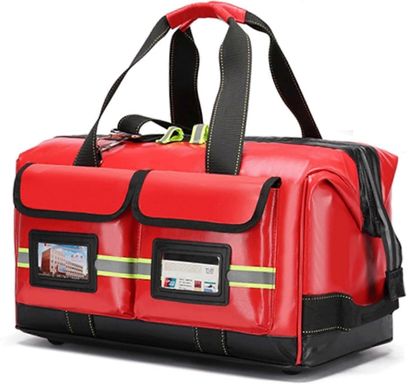 First Aid Kit Bag Empty Professional Emergency Trauma Organizer with Multiple Storage Compartments