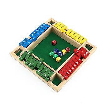 Wooden Shut The Box – Indoor Dice Game – Ideal for 2-4 Players – Great Family Game – Colorful 2026 Design